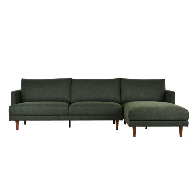 Picture of EVANNA RHF CHAISE SOFA IN FRIDAY MOSS GREEN 