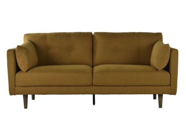 Picture of LEXINGTON 2 SEATER SOFA IN YELLOW FABRIC