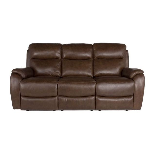 Picture of Pacha 3 Seater Reclining Sofa| Brown Leather