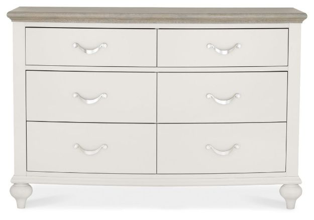 Picture of Monty Bedroom Wide Chest| Oak- Soft Grey