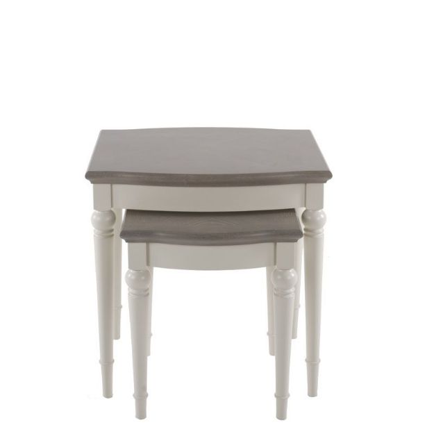 Picture of Monty Nest of Tables| Set of 2 Tables| Soft Grey