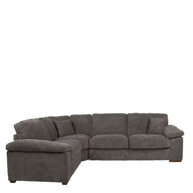 Picture of Dexter Medium Corner Sofa - 1 Seat Left+Corner+2 Seat Right in Rich Charcoal Fabric