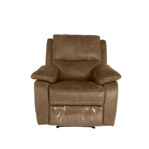 Picture of Kudos Armchair Reclining in Brown Faux Suede Fabric