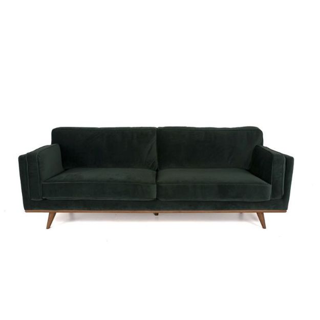 Picture of Emerald 3 Seater Sofa in  Green Velvet Fabric