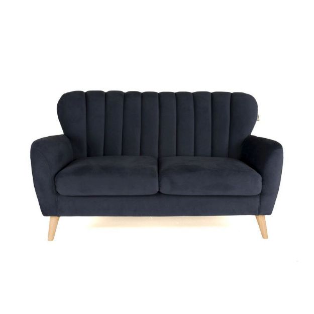 Picture of Waldorf 2 Seater Sofa| Navy Blue Fabric