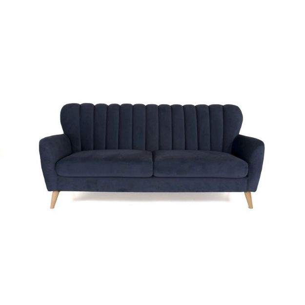 Picture of Waldorf 3 Seater Sofa| Navy Blue Fabric