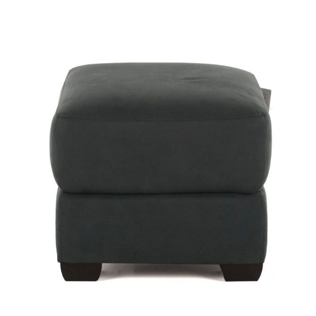 Picture of Fabricci Square Fabric Footstool | Forest Green Fabric