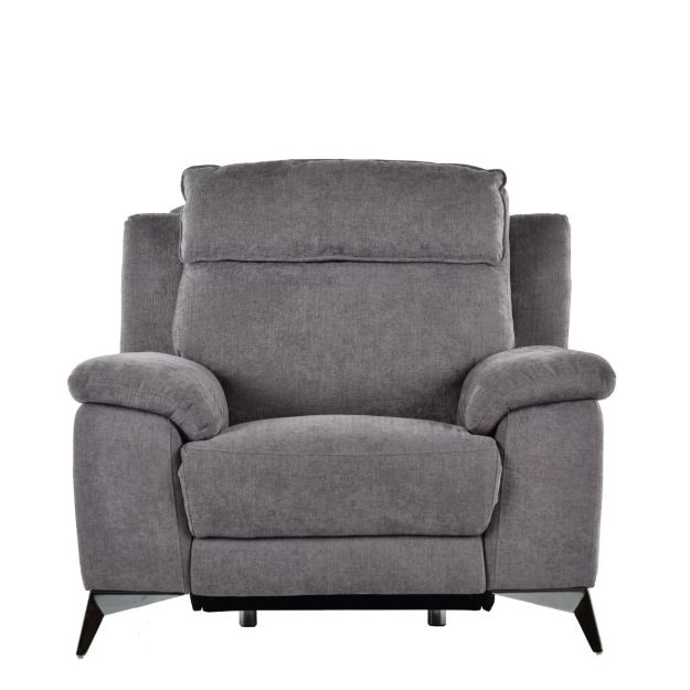 Picture of HYATT ELECTRIC RECLINING  ARMCHAIR  IN MELODY PEWTER FABRIC