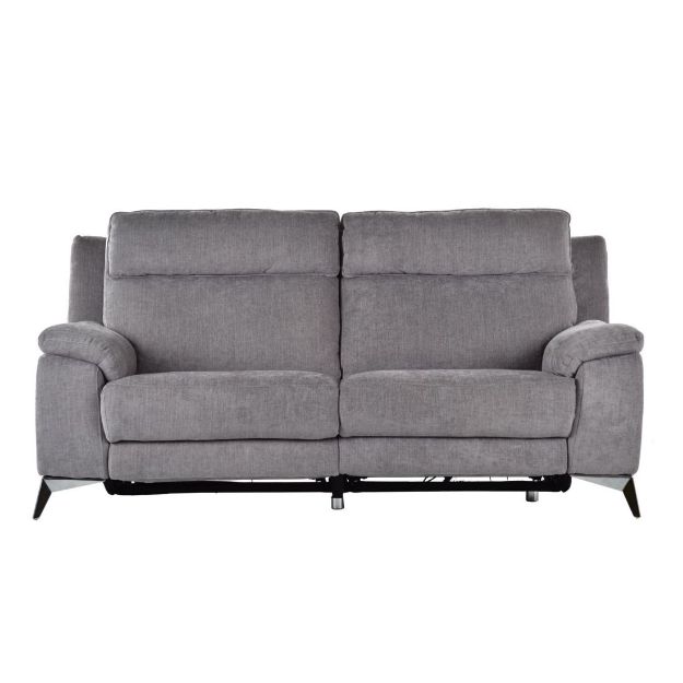 Picture of HYATT 2.5 SEATER ELECTRIC RECLINING SOFA IN MELODY PEWTER FABRIC