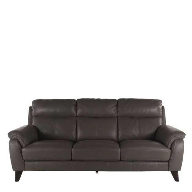 Picture of Ellie 3 Seater Sofa in Grey Leather