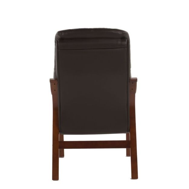 Picture of High Clerk Fireside Armchair| Brown PU