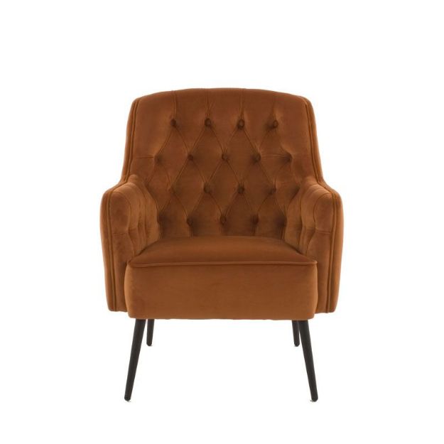 Picture of Miley Accent Armchair| Pumpkin Velvet