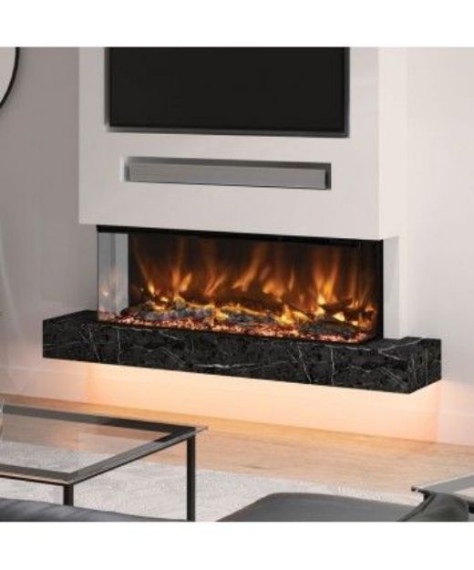 Picture of ARTEON 1250 ELECTRIC 3 SIDED FIRE (DISPLAY 1, 2 OR 3 SIDED)