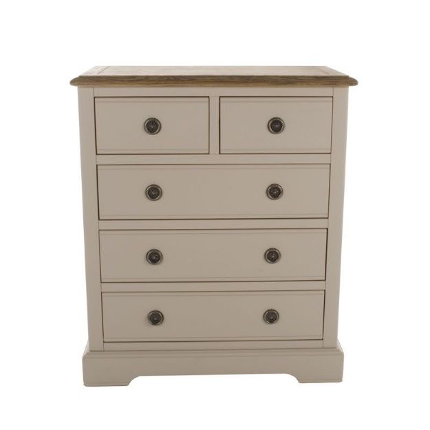 Picture of Charlotte Bedroom Tallboy Chest| Soft Grey