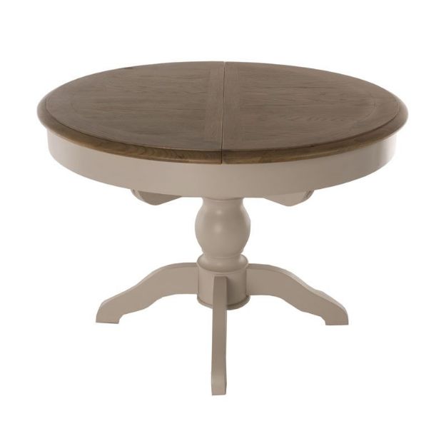 Picture of Charlotte Round 4-6 Seater Extendable Dining Table in Soft Grey