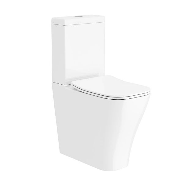 Picture of BRANT FULLY BTW COMFORT HEIGHT RIMLESS PAN, CISTERN AND SLIM SEAT