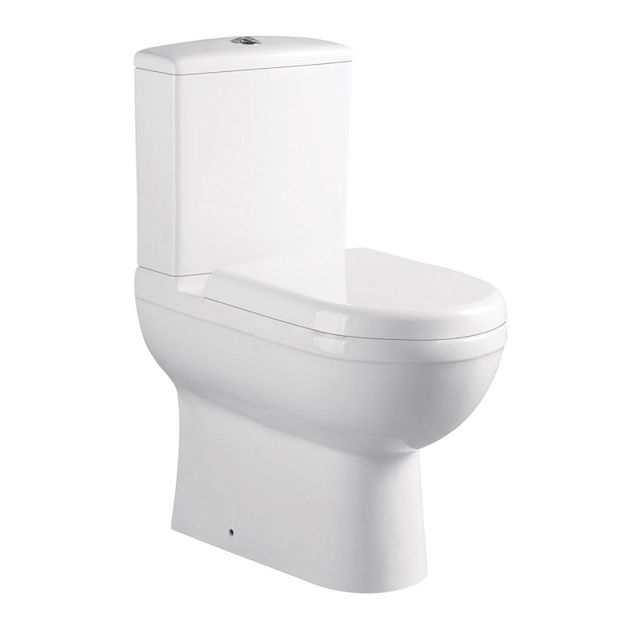 Picture of REFINE BTW PAN, SEMI COMFORT HEIGHT, CISTERN & STD D SHAPED SEAT