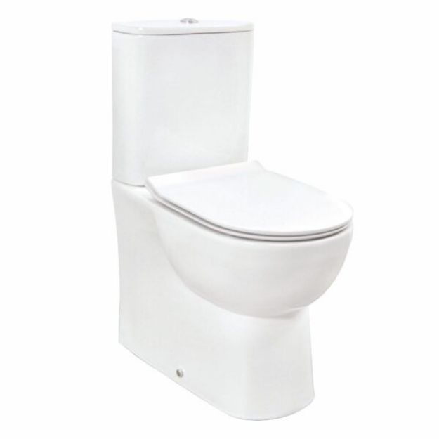 Picture of KONNEX PAN, CISTERN, SEAT (RIMLESS, COMFORT HEIGHT, SHORT PROJECTION)