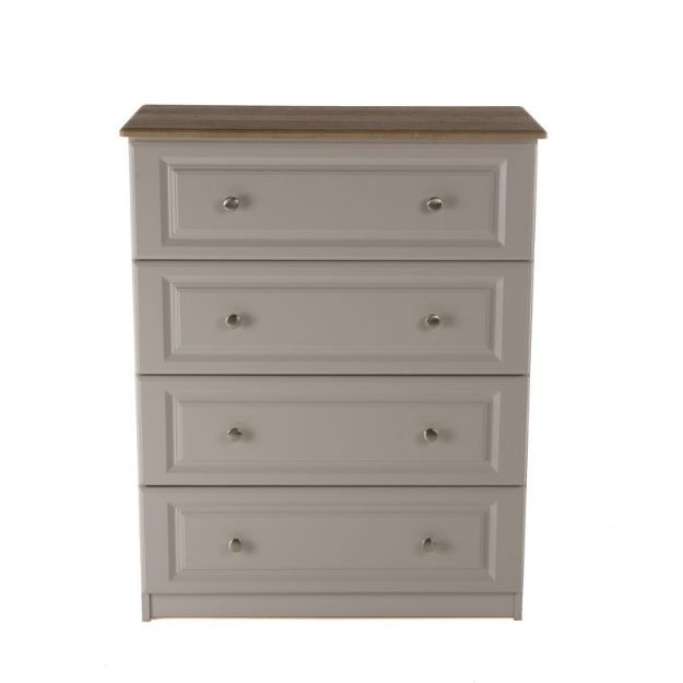 Picture of Kinvara Tallboy Chest| 4 Deep Drawers| Grey