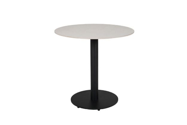 Picture of QUILLANE ROUND 800 DINING TABLE WITH SINTERED STONE TOP TAUPE