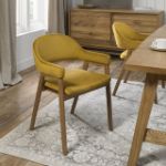 Picture of Cadence Dining Chair in Mustard Fabric