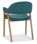 Picture of Cadence Dining Armchair in Azure Blue Fabric